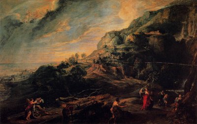 Ulysses und Nausicaa auf der Insel der Phaeacians von Peter Paul Rubens