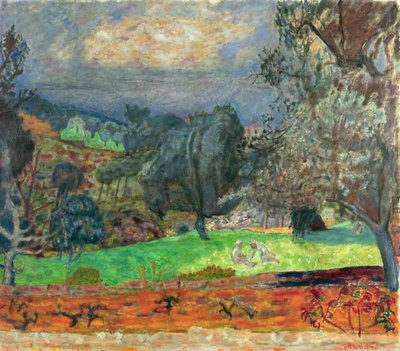 Landschaft mit untergehender Sonne, 1927 von Pierre Bonnard