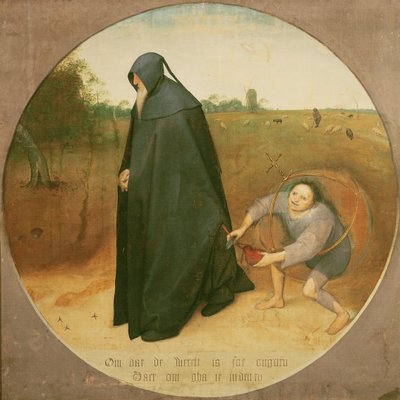 Der Misanthrope, 1568 (Tempera auf Leinwand) von Pieter Bruegel the Elder