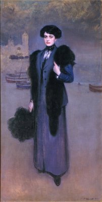 Portrait von Dolors Vidal von Ramon Casas i Carbo