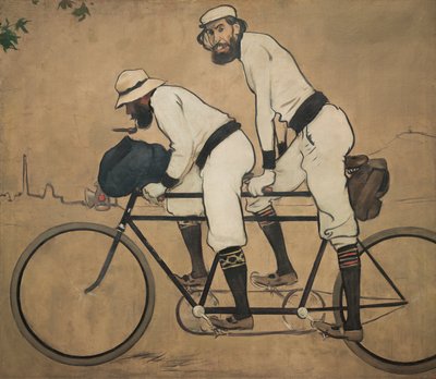 Ramon Casas und Pere Romeu auf einem Tandem von Ramon Casas i Carbo