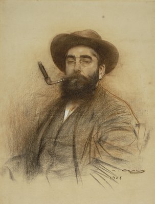 Selbstporträt von Ramon Casas i Carbo