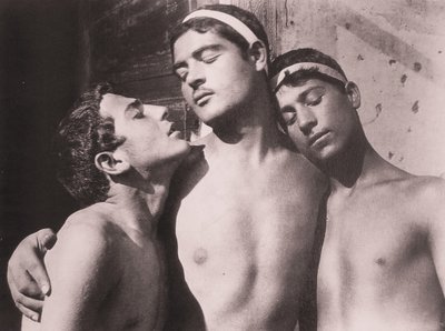 Studie von drei männlichen Akte, Sizilien, C.1900 von Baron Wilhelm von Gloeden