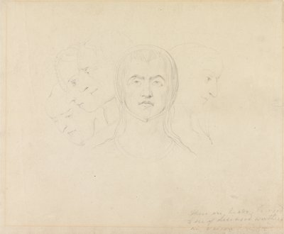 Funf Visionare Kopf Der Frauen Von William Blake 1845