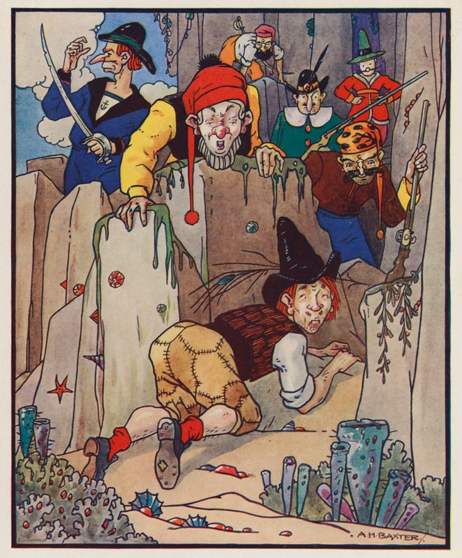 Illustration für Gullivers Reisen von Jonathan Swift von (after) American School