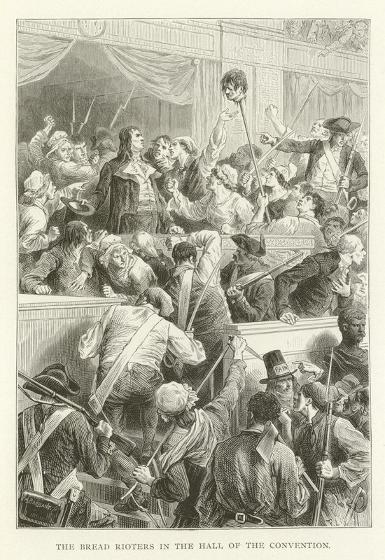 Die Brotaufrührer in der Halle der Konvention von (after) American School