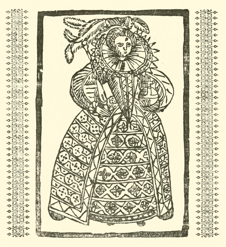 Illustration für The Roxburghe Ballads (Holzschnitt) von (after) English School