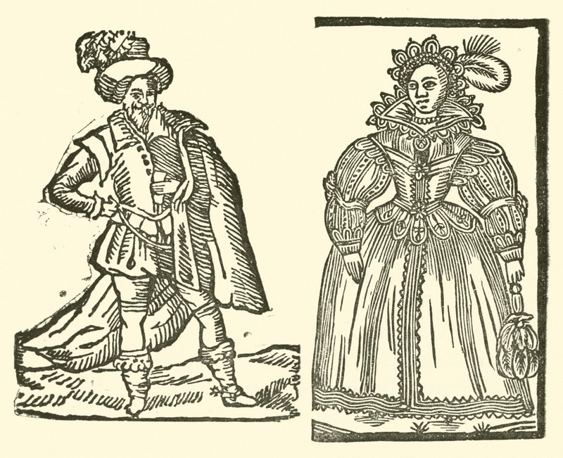Illustration für The Roxburghe Ballads (Holzschnitt) von (after) English School