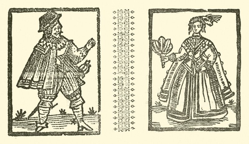 Illustration für The Roxburghe Ballads (Holzschnitt) von (after) English School