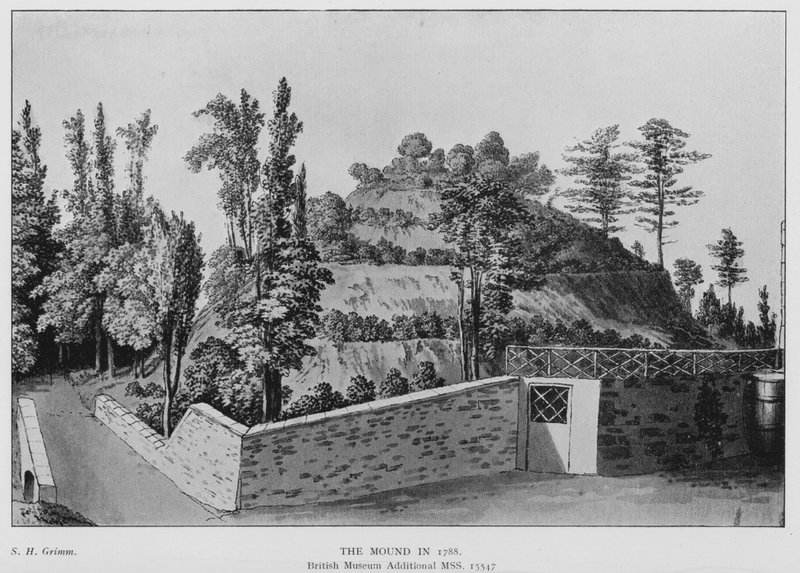 Marlborough, Der Hügel im Jahr 1788 von (after) English School