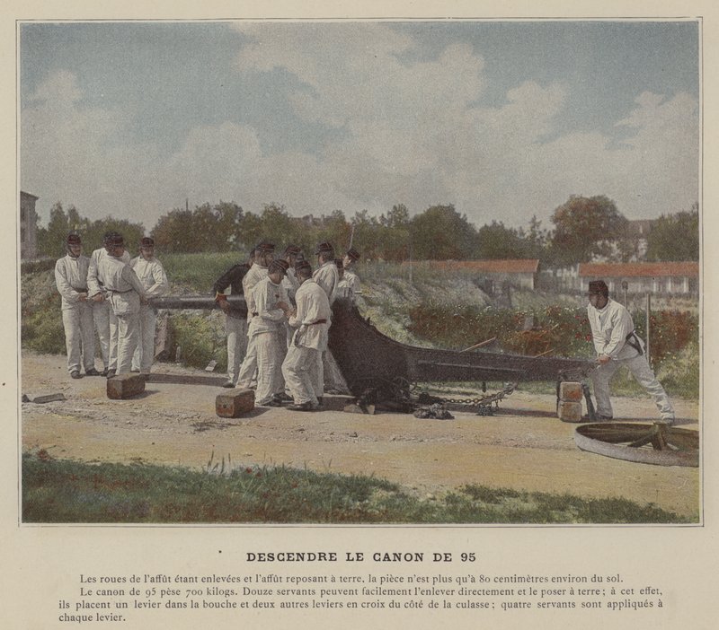 95-mm-Kanone absenken von (after) French Photographer