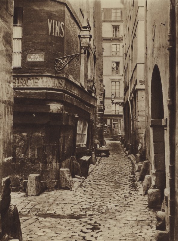 Rue Glatigny im Jahr 1865, aufgenommen von der Seite des Kais von (after) French Photographer