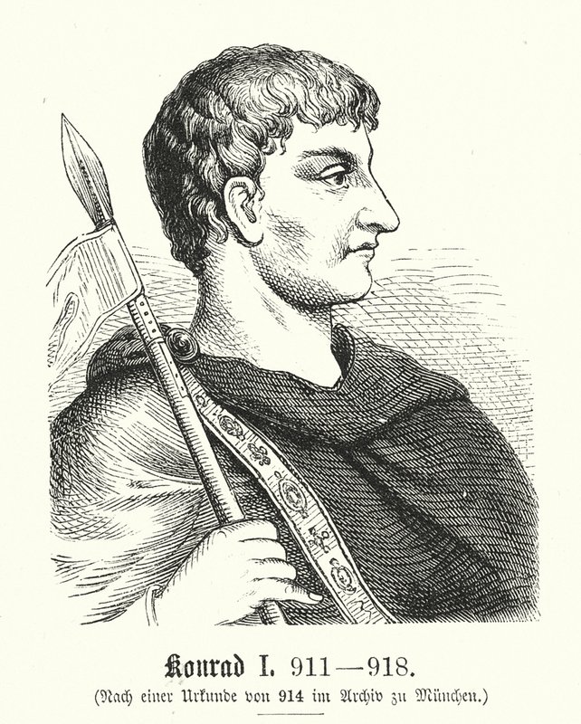Konrad I., 881-918 von (after) German School