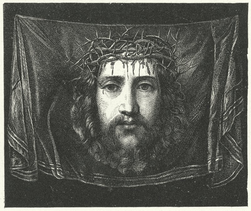 Schleier der Veronika mit dem Porträt Christi von (c.1489 1534) (after) Correggio