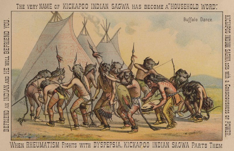 Indianischer Büffeltanz von American School