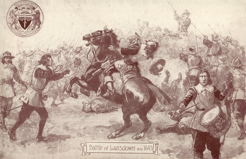 Schlacht von Lansdown, AD 1643 von English School