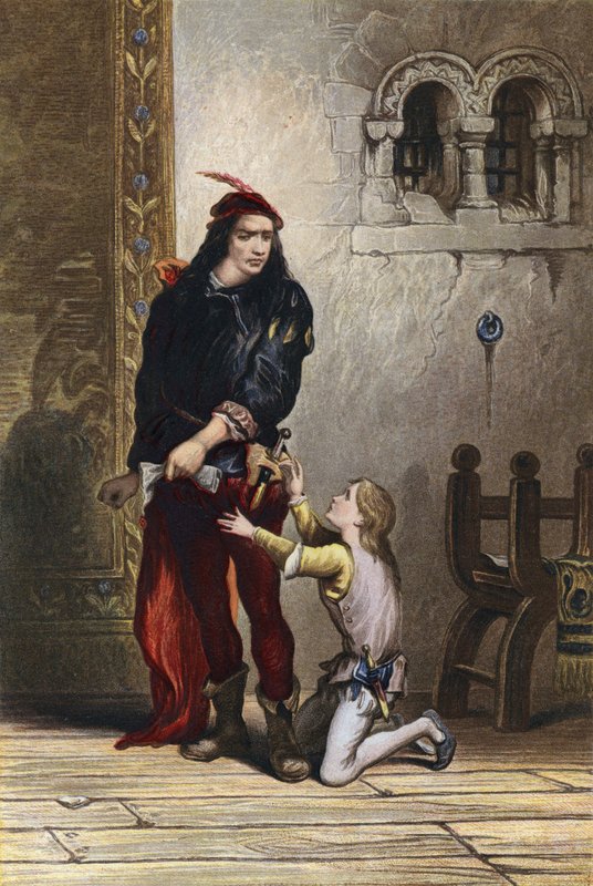 Shakespeare, König Johann, Akt IV, Szene 1 von English School