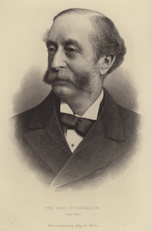 Der Earl of Carnarvon, gestorben 1890 von English School