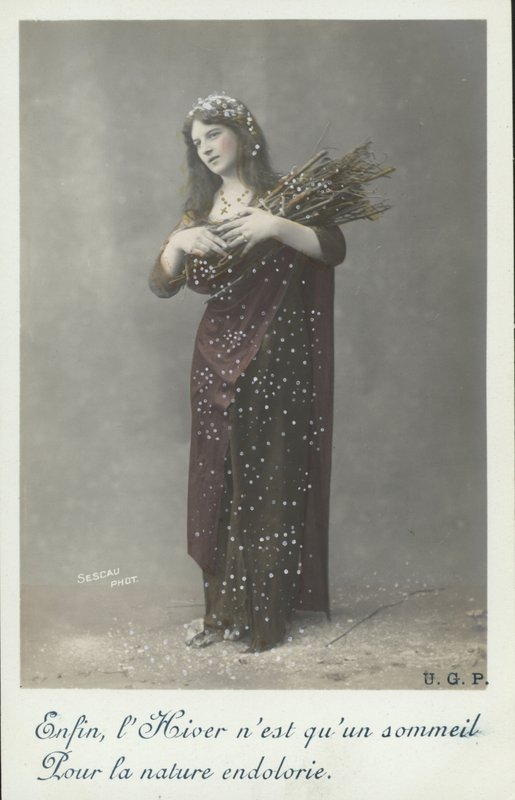 Frau im Winter von French Photographer