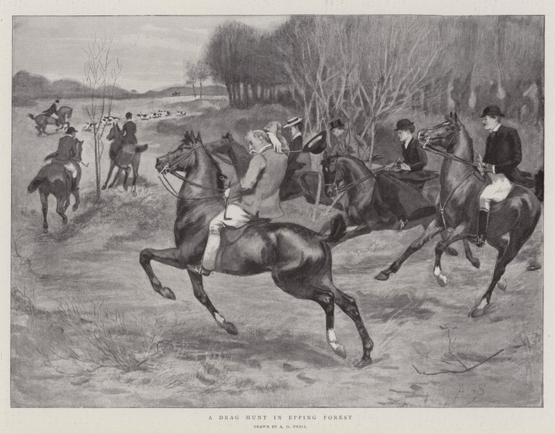 Eine Schleppjagd im Epping Forest von A. G. Small