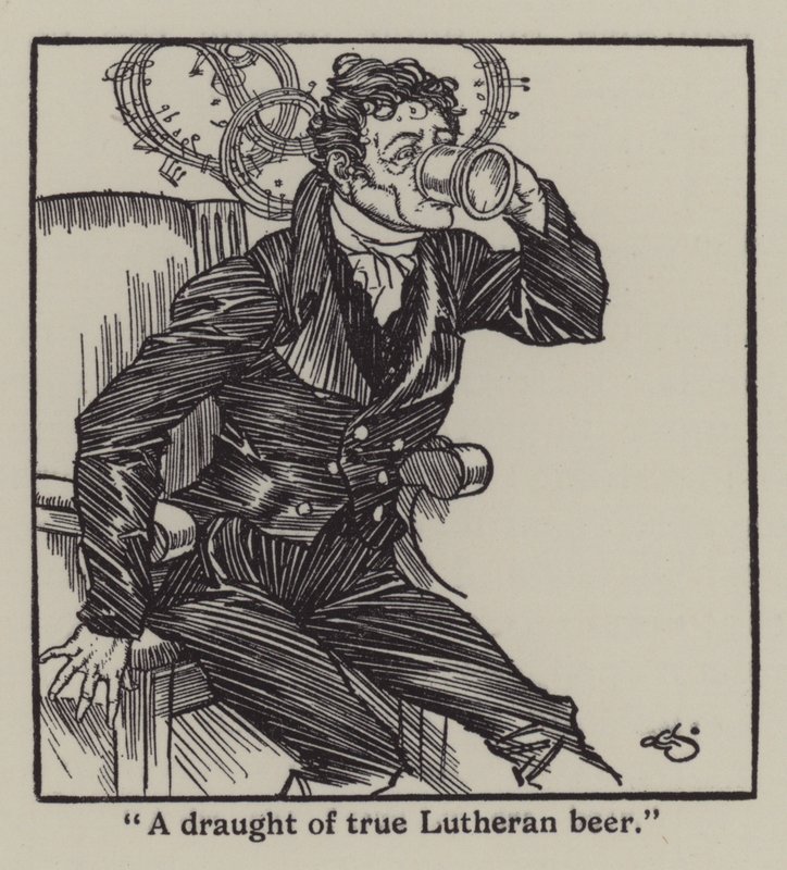Illustration für The Essays of Elia von Charles Lamb (Lithografie) von A. Garth Jones