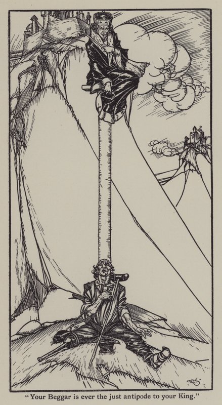 Illustration für The Essays of Elia von Charles Lamb (Lithografie) von A. Garth Jones