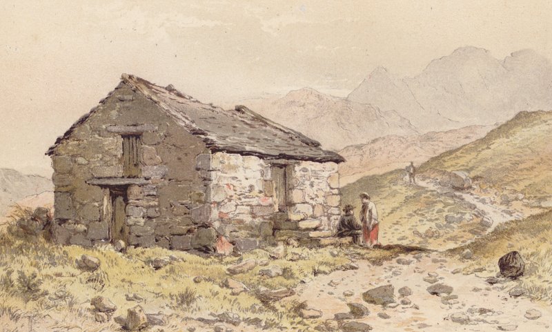 Hütte bei Gorphwysfa, Nordwales von Aaron Edwin Penley