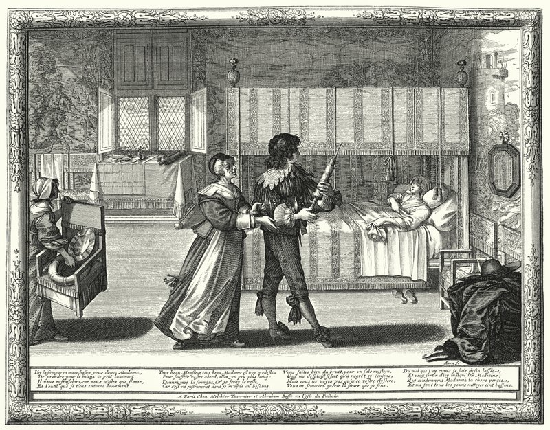 Die Klistierspritze von Abraham (after) Bosse