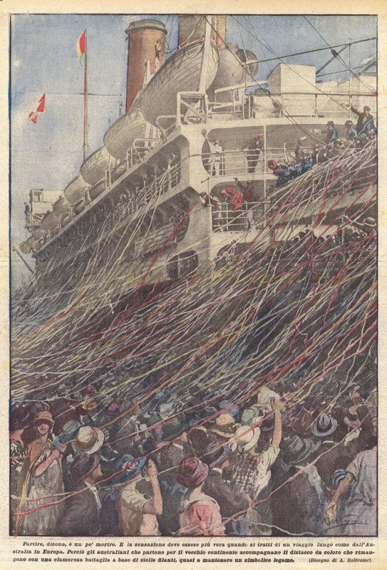Abreisen, sagt man, ist ein bisschen wie sterben von Achille Beltrame