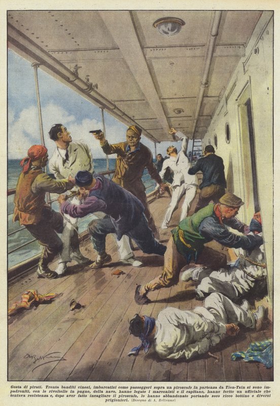 Taten von Piraten von Achille Beltrame