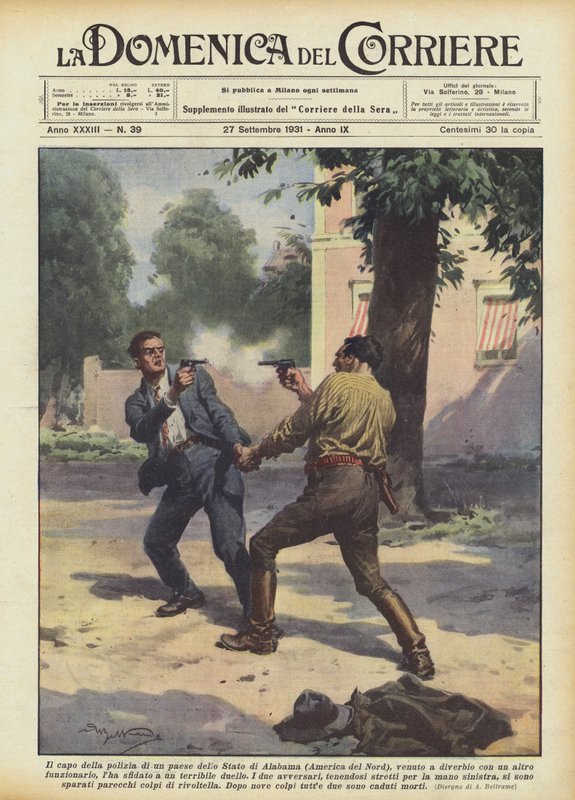 Der Polizeichef eines Ortes im Bundesstaat Alabama (Nordamerika) geriet in einen Streit? von Achille Beltrame