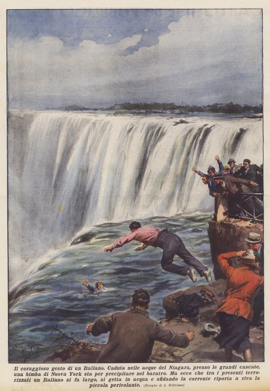 Die mutige Tat eines Italieners von Achille Beltrame