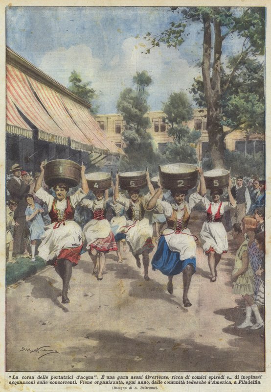 Das Rennen der Wasserträgerinnen von Achille Beltrame