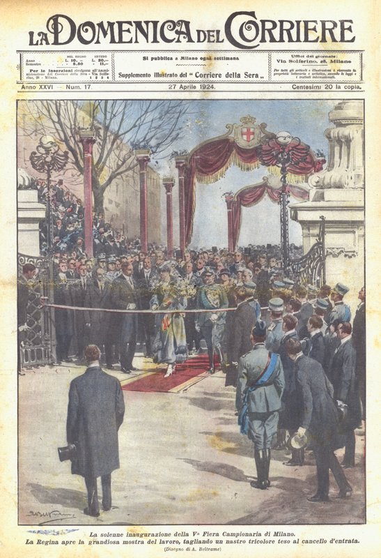 Die feierliche Eröffnung der 5. Mailänder Messe von Achille Beltrame