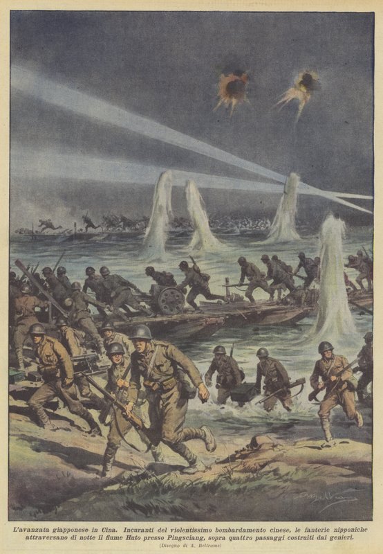 Der japanische Vormarsch in China von Achille Beltrame