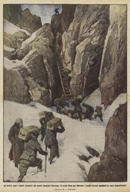 Die schwierigen Bauwerke, die unsere während des Winters vollbracht haben von Achille Beltrame