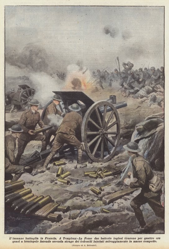 Die Gewaltige Schlacht In Frankreich von Achille Beltrame