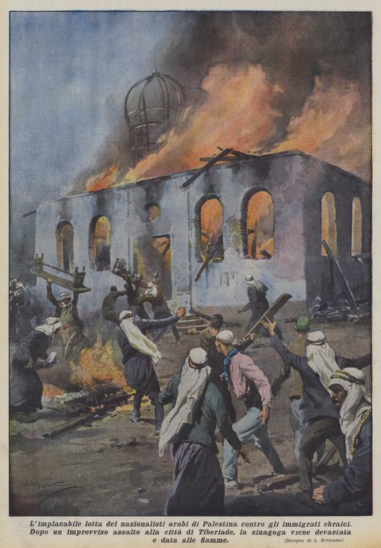 Der unerbittliche Kampf der arabischen Nationalisten Palästinas gegen die jüdischen Einwanderer von Achille Beltrame