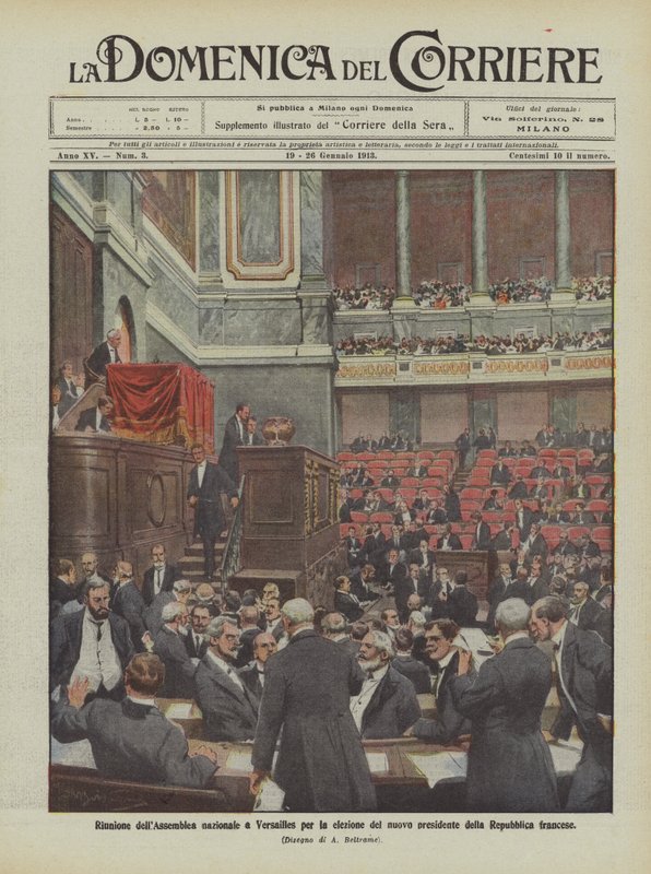 Versammlung der Nationalversammlung in Versailles zur Wahl des neuen Präsidenten der Französischen Republik von Achille Beltrame