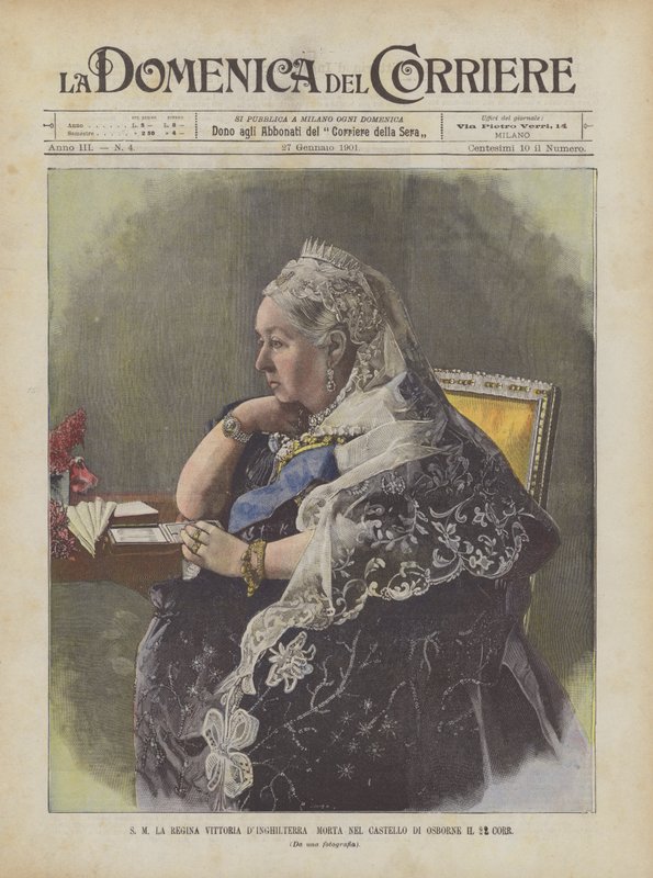 Ihre Majestät Königin Victoria von England, gestorben im Schloss Osborne am 22. dieses Monats von Achille Beltrame