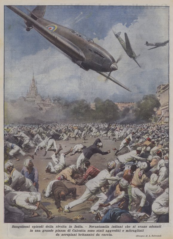 Blutige Episoden des Aufstands in Indien von Achille Beltrame