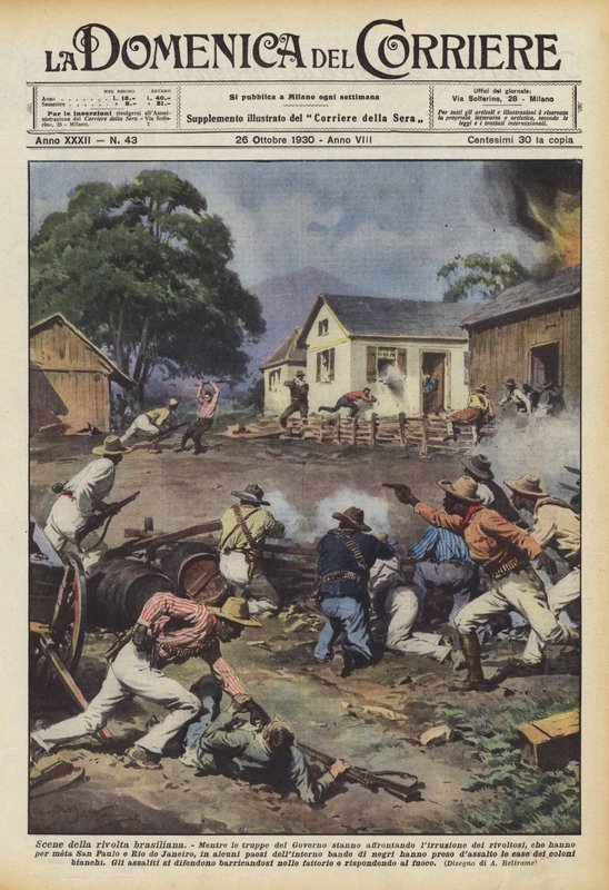 Szenen des brasilianischen Aufstands von Achille Beltrame