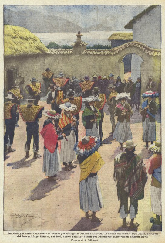 Eine der ältesten Zeremonien der Welt zur Feier des Sommerbeginns von Achille Beltrame