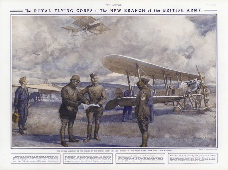 Das Royal Flying Corps: der neue Zweig der britischen Armee von Addison Thomas Millar