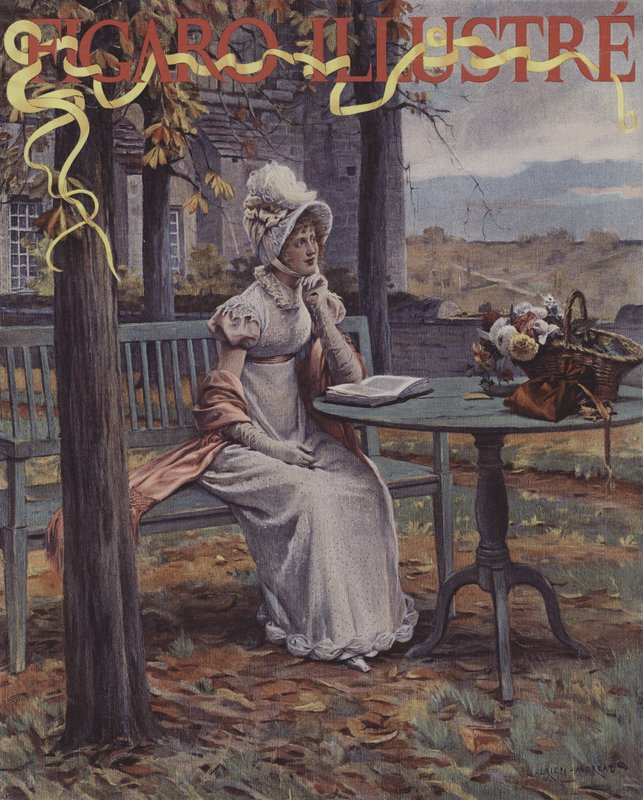 Herbst. Titelbild von Le Figaro Illustre, November 1894 von Adrien Moreau