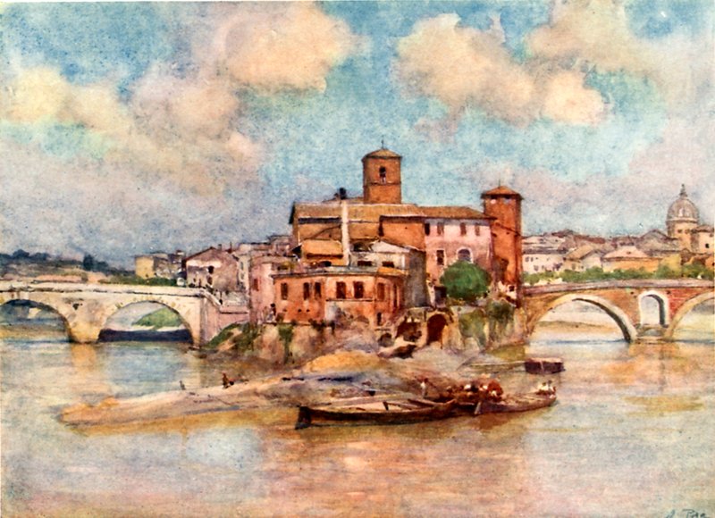 Insel des Tiber - die Isola Sacra von Alberto Pisa