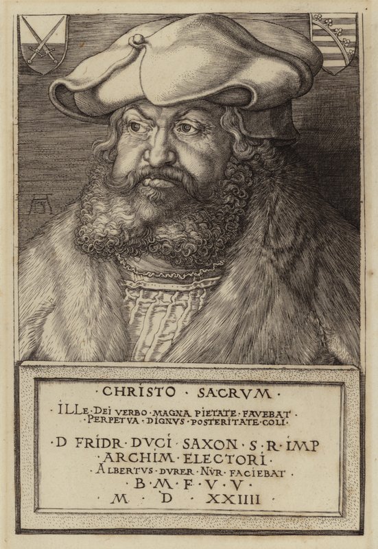 Friedrich der Weise, Kurfürst von Sachsen (Stich) von Albrecht (after) Durer or Duerer