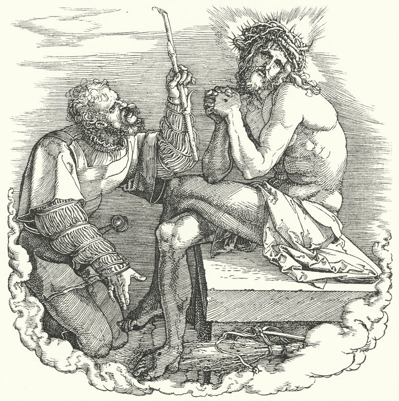Titelseite aus Die Große Passion von Albrecht Dürer, Darstellung der letzten Tage Christi auf Erden (Gravur) von Albrecht (after) Durer or Duerer