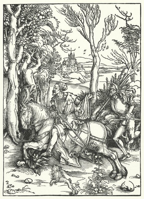 Der Ritter und der Landsknecht von Albrecht Dürer