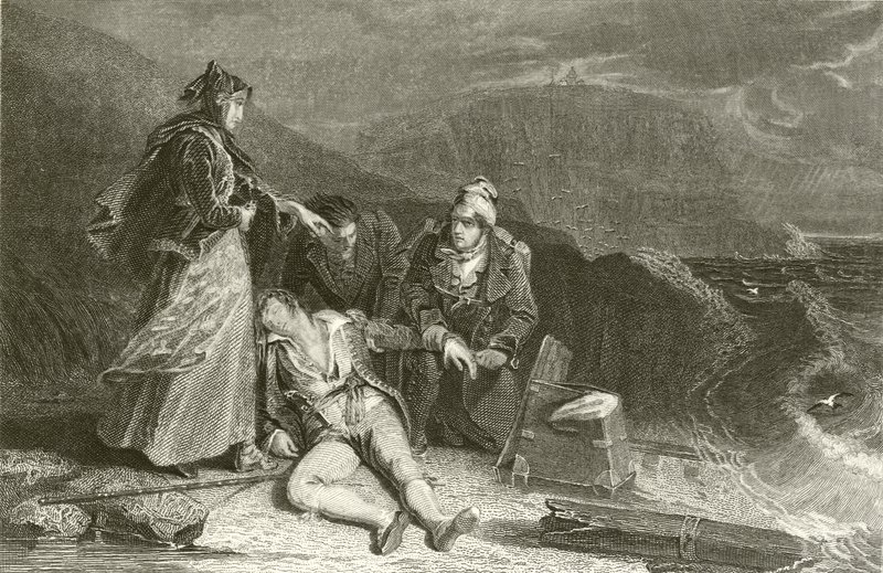 Lumburgh Head, von Jarlshof, Schiffbruch von Cleveland von Alexander Chisholm